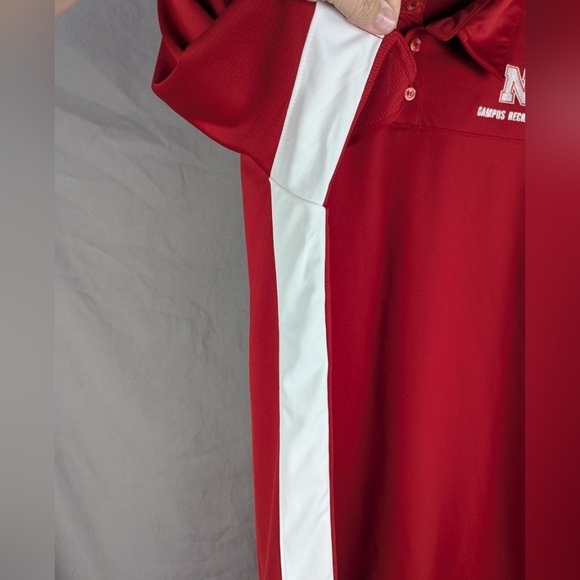 Adidas Nebraska Huskers campus recreation size large NWT polo - Picture 10 of 14
